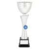 cup153a-silver Silver silver helix with plastic / metal construction