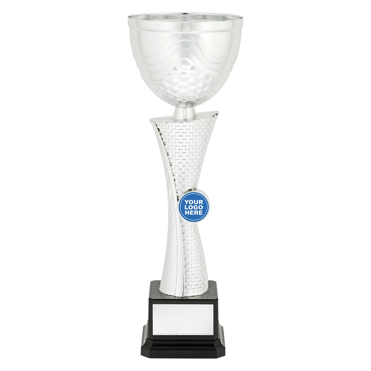 cup153a-silver Silver silver helix with plastic / metal construction