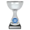 cup151a-silver Silver silver lucca with plastic / metal / marble construction