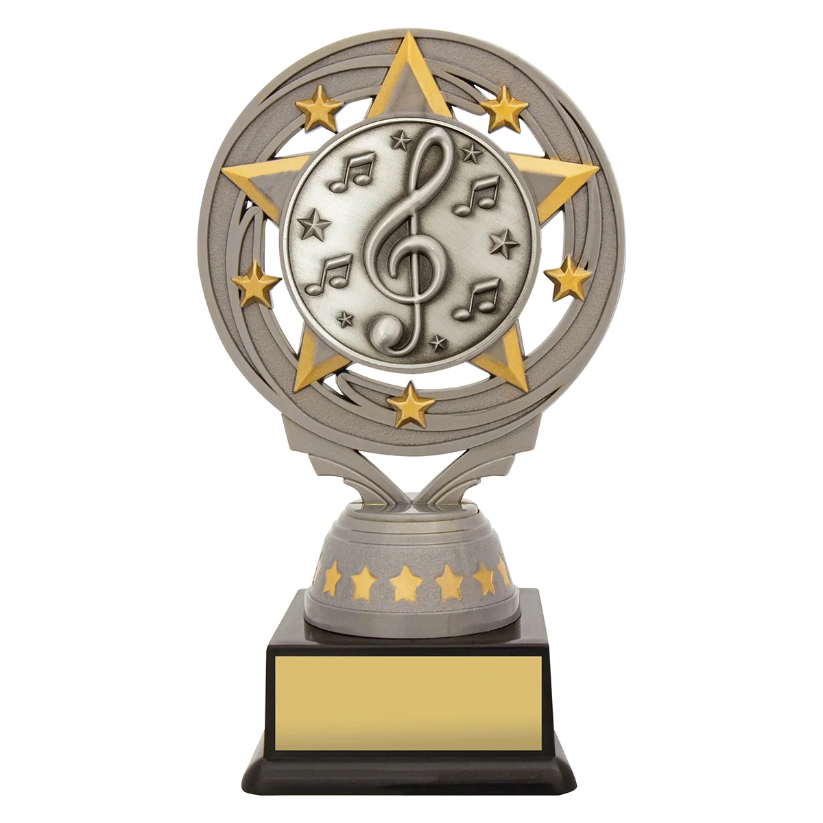 ft221a-silver Silver silver music torch with plastic construction