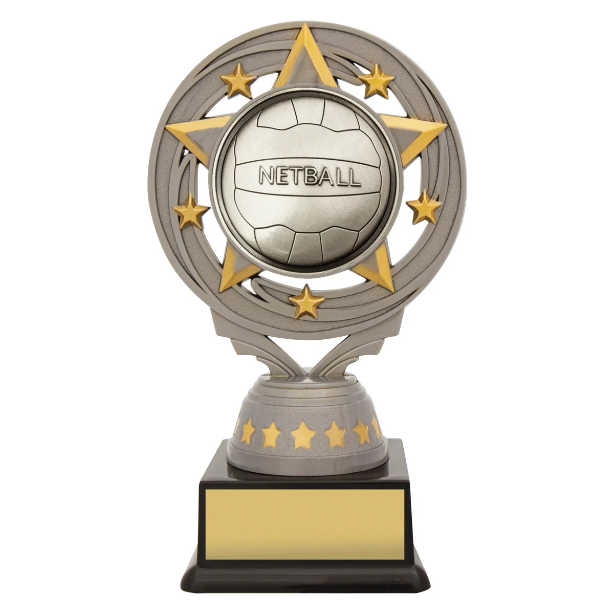 ft591a-silver Silver silver netball torch with plastic construction