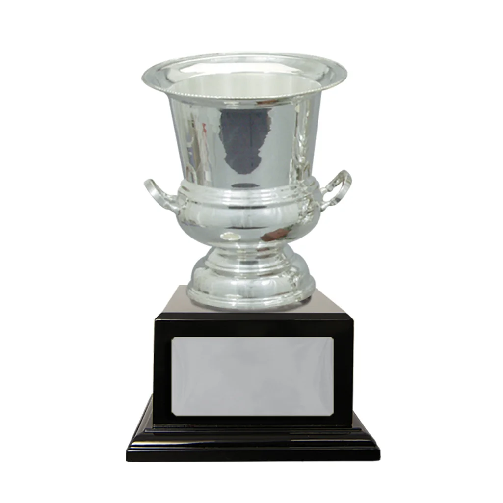 -silver Black / silver silver plated cup with metal / timber construction