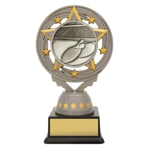 Silver silver table tennis torch with plastic construction