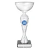 cup169a-silver Silver silver vector cup with plastic / metal / marble construction