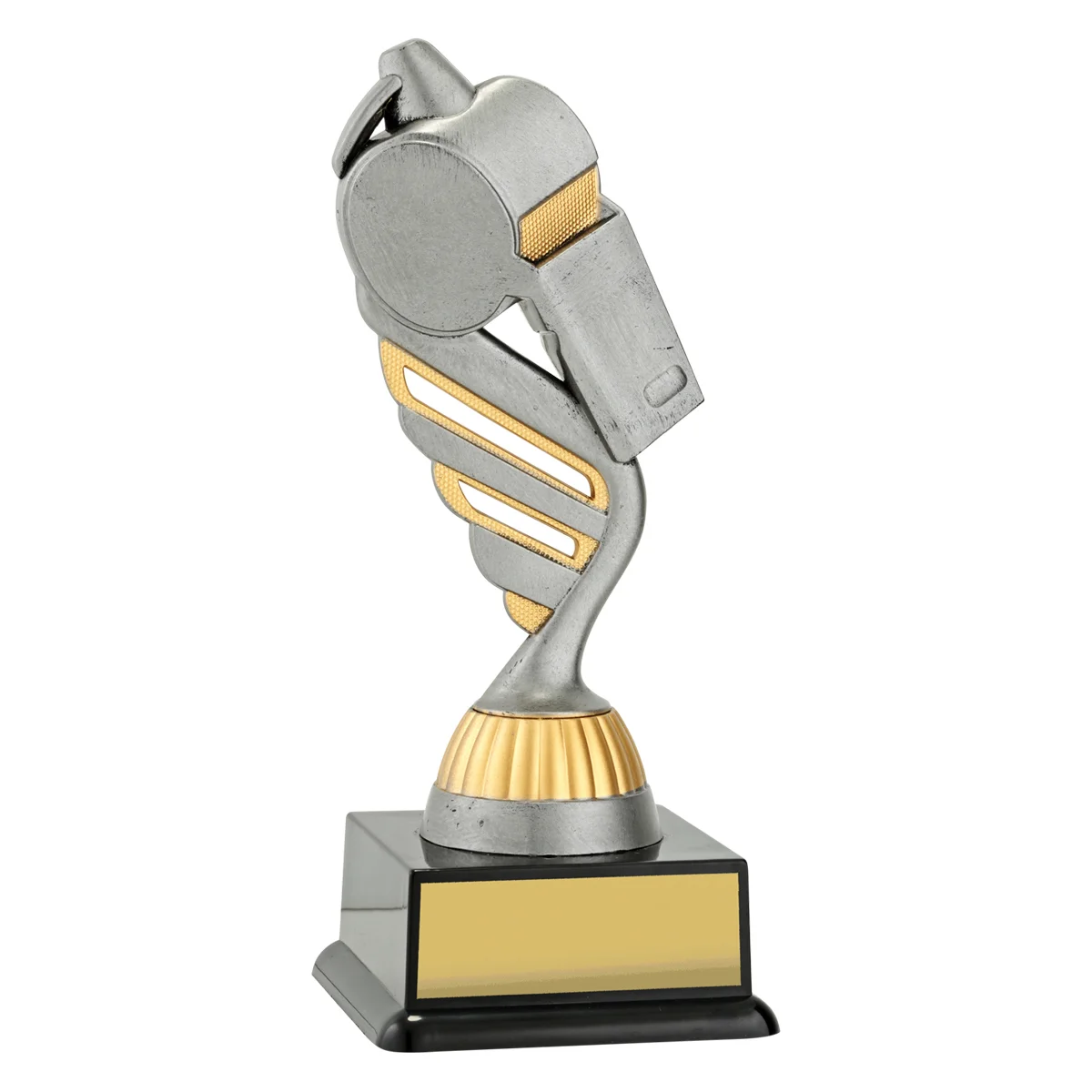 Silver silver whistle with plastic construction