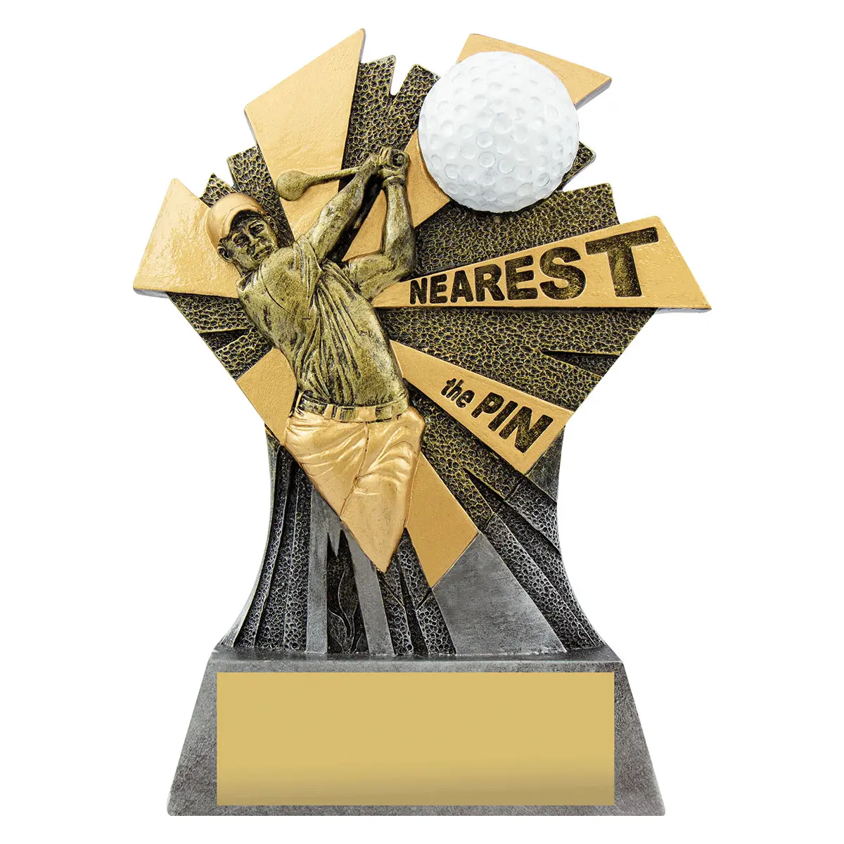-silver Gold / silver smash - nearest the pin with resin construction