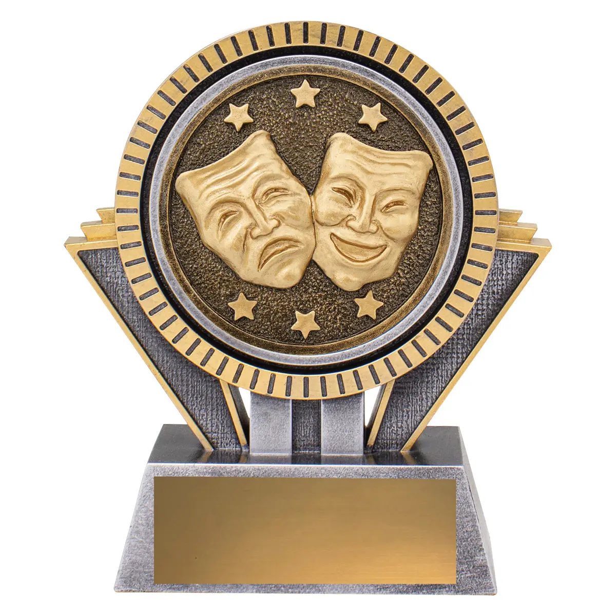 -gold Silver / gold spartan - drama with resin construction