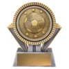 sr104a-silver-and-gold Silver & gold spartan - football with resin construction