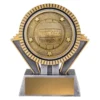 -gold Silver / gold spartan - netball with resin construction