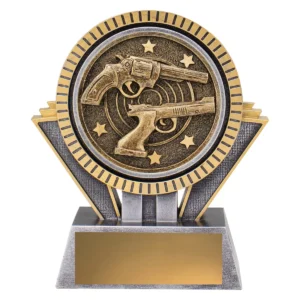 Silver / gold spartan - pistol with resin construction