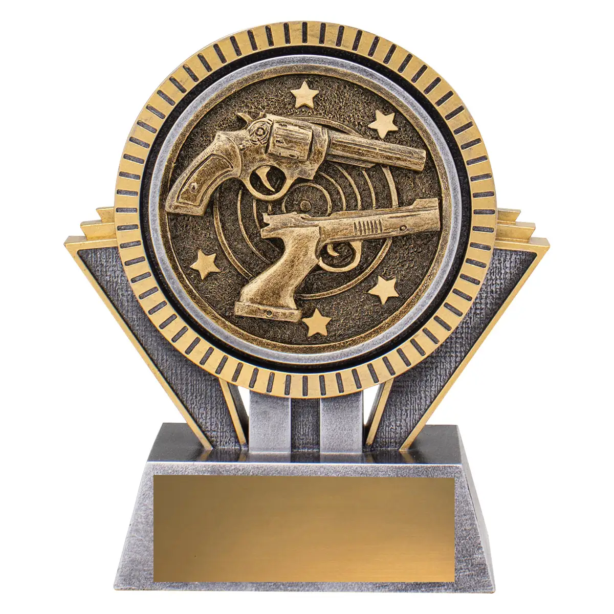 -gold Silver / gold spartan - pistol with resin construction