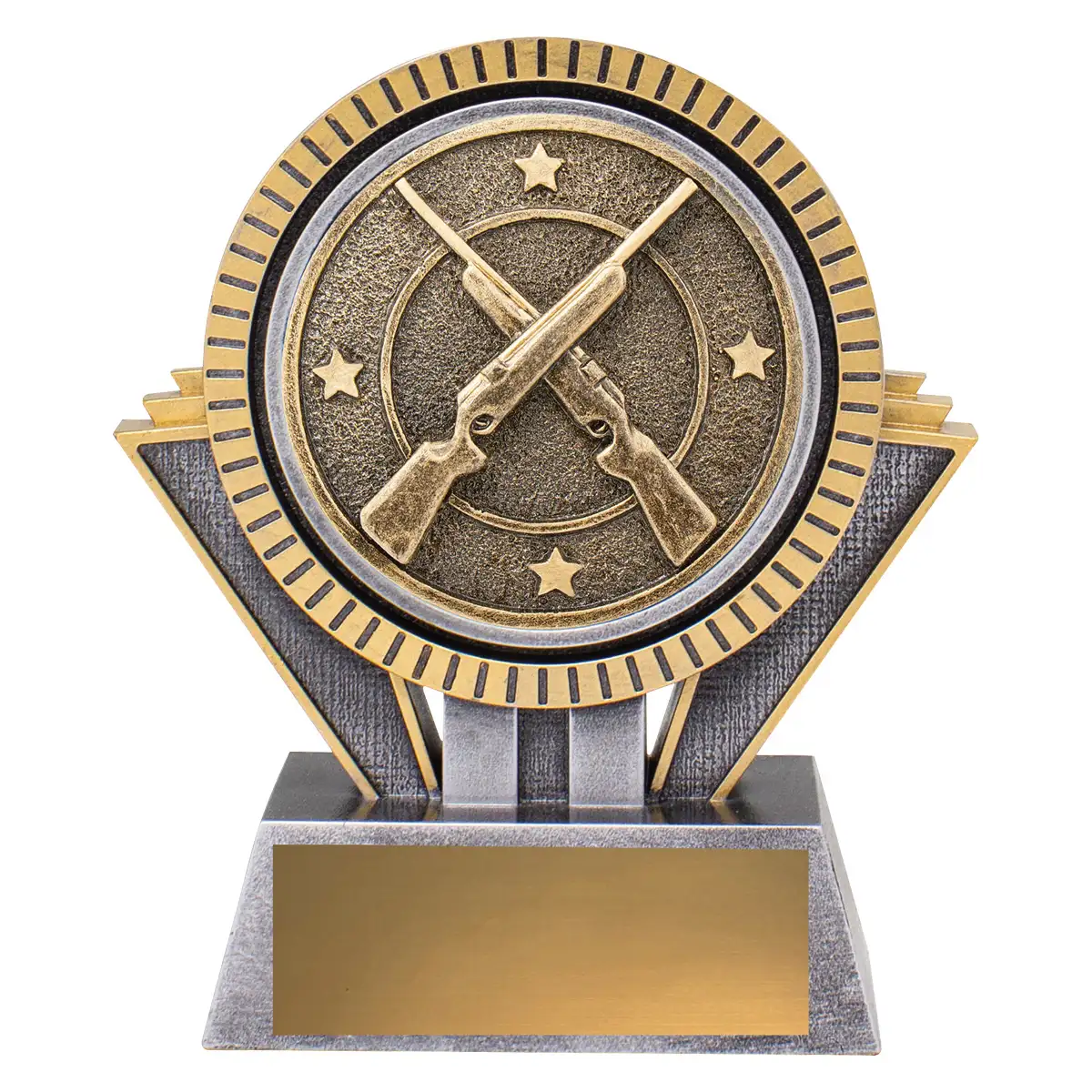 -gold Silver / gold spartan - rifle with resin construction