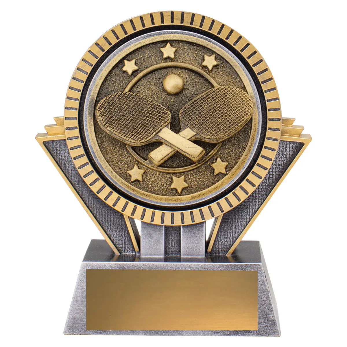 -gold Silver / gold spartan - table tennis with resin construction