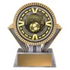 sv204a-silver-and-gold Silver & gold spartan varsity - football with resin / metal construction