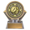 Silver / gold spartan varsity - rugby with resin / metal construction