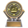 Silver / gold spartan varsity - swim with resin / metal construction
