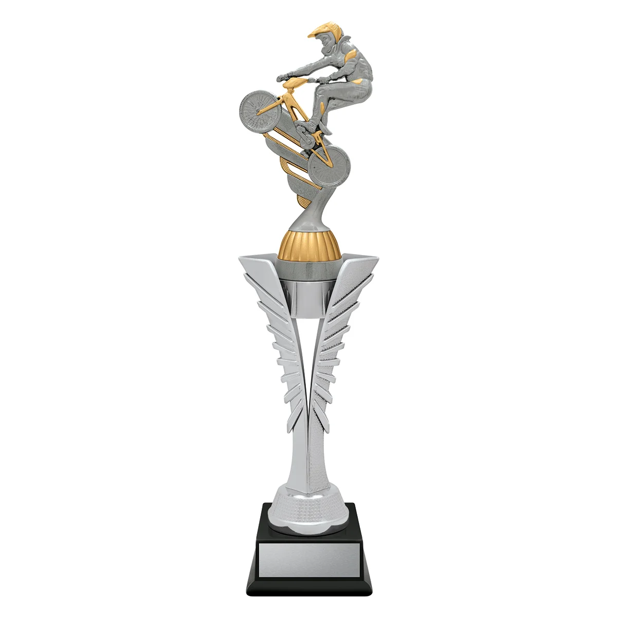 sr208a-silver Silver spear - bmx with plastic construction
