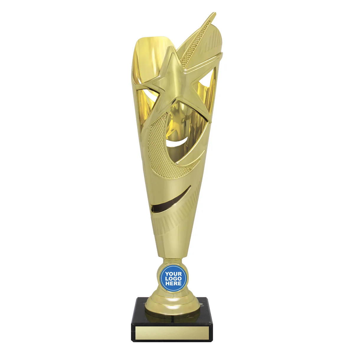 d586a-gold Gold spectre cup with plastic / marble construction