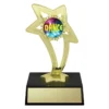 d5137a-gold Gold star holder with plastic construction
