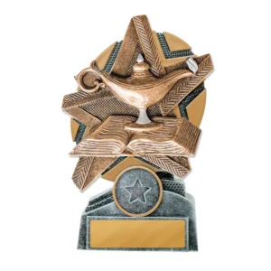 Silver / gold starburst stand knowledge with res / ilient construction