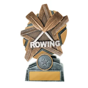 Silver / gold starburst stand rowing with res / ilient construction
