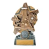 -gold Silver / gold starburst stand science with res / ilient construction
