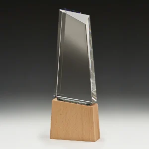 Supercharge crystal with crystal / wood construction