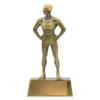 11721a-gold Gold swim female hero with resin construction