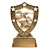 13530-gold Gold swim gold shield with resin construction