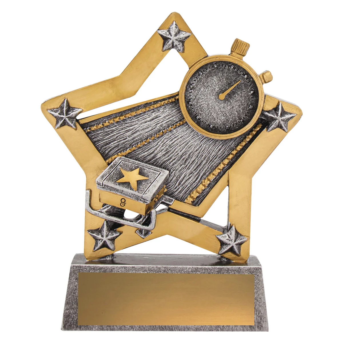 12930-silver Silver swim mini star with resin construction