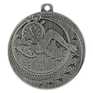 Silver swim wayfare with metal construction