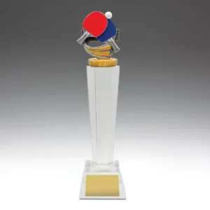 Table tennis crystal with crystal construction