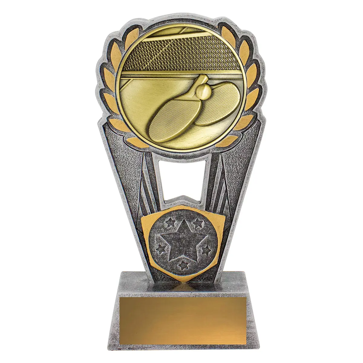 -gold Silver / gold table tennis polaris with resin / metal construction