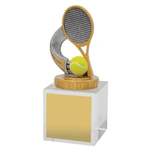 Silver tennis budget crystal with crystal construction