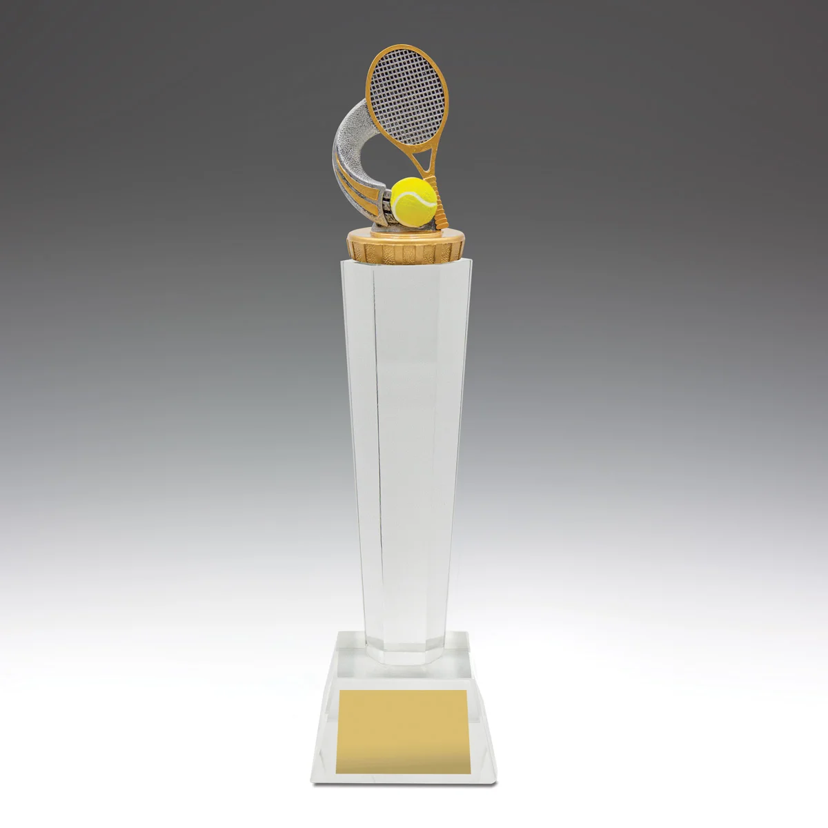 Tennis crystal with crystal construction