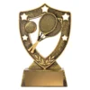 13518-gold Gold tennis gold shield with resin construction