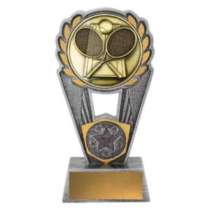 Silver / gold tennis polaris with resin / metal construction