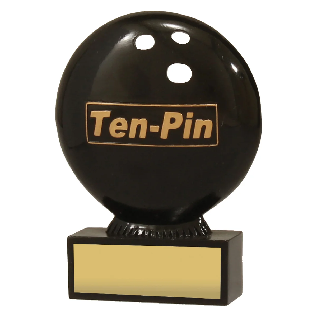 13953a-black Black tenpin bowling ball with resin construction