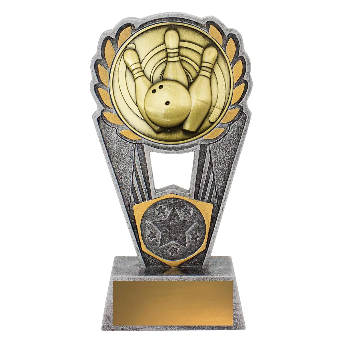 -gold Silver / gold tenpin polaris with resin / metal construction
