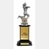-gold Dark brown / gold timber buildup cricket female with plastic / timber construction