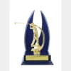 -gold Blue / gold timber buildup golf with timber / plastic construction
