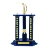 -gold Blue / gold timber buildup golf with timber / plastic construction