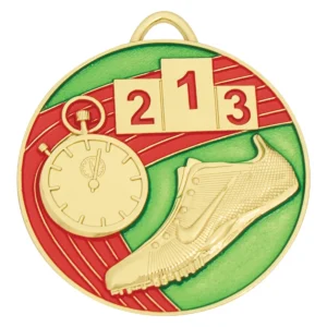 Gold track medal colour with metal construction