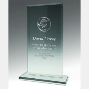 Clear value crystal - rectangle with crystal construction