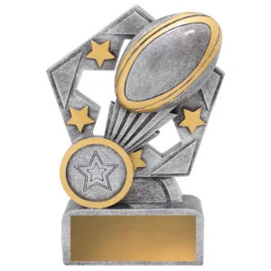 Silver vega star with resin construction