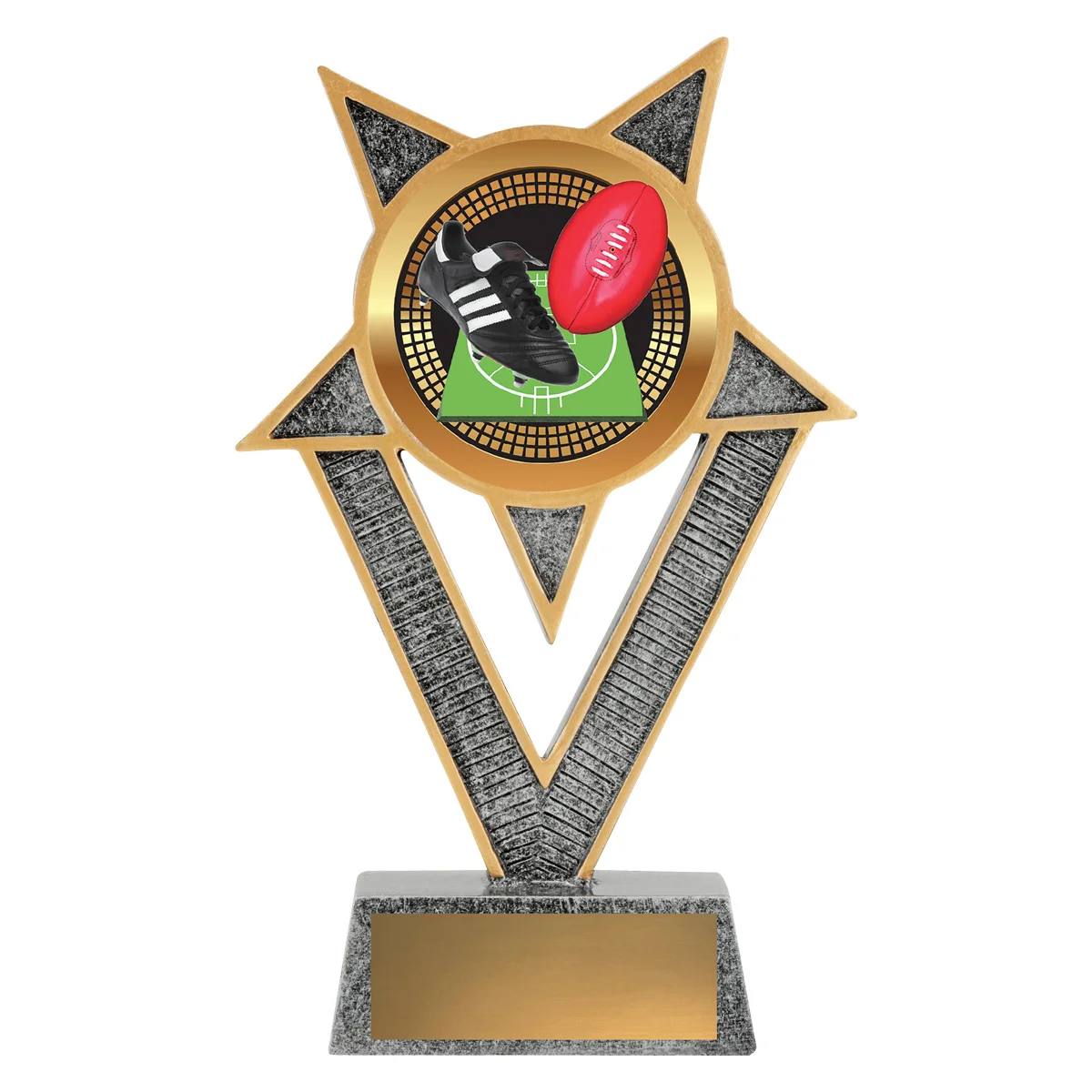 ven31a-silver Silver ventura - aussie rules with resin construction