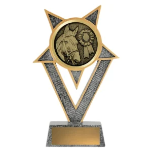 Silver ventura - horse with resin construction