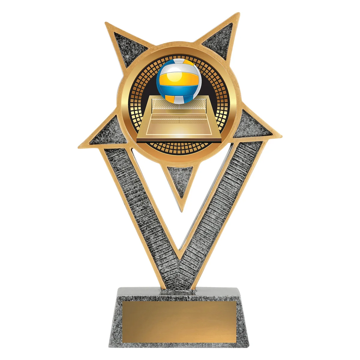 Silver ventura - volleyball with resin construction