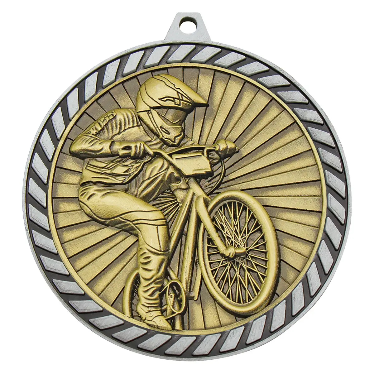 mmv608s-silver Silver venture medal bmx with metal construction