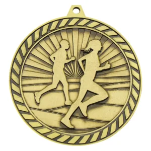 Gold venture medal cross country with metal construction
